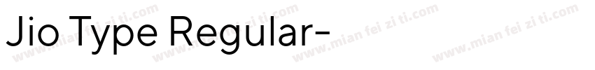 Jio Type Regular字体转换